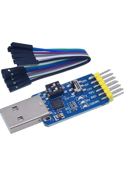 6'sı 1 Arada Çok Fonksiyonlu Usb'den Uart'a Seri Bağlantı Noktası Modülü USB Ttl 485 232 Ücretsiz Dönüşüm CP2102 Usb'den Ttl'ye Ttl'den 232'YE (Yurt Dışından)