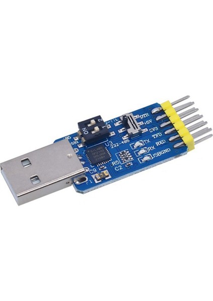 6'sı 1 Arada Çok Fonksiyonlu Usb'den Uart'a Seri Bağlantı Noktası Modülü USB Ttl 485 232 Ücretsiz Dönüşüm CP2102 Usb'den Ttl'ye Ttl'den 232'YE (Yurt Dışından)