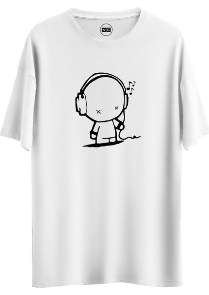 Child Music Tasarım Dijital Baskılı Regular Relax T-Shirt