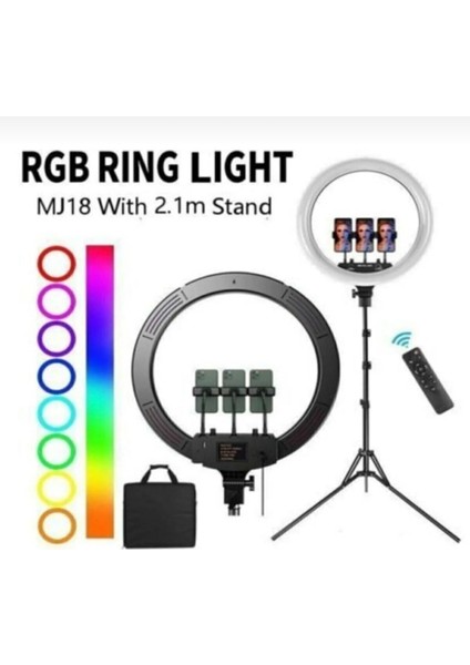 Ring Light MJ18" Rgb LED Işık Youtuber Tıktok Selfie Işıgı MJ18 fiyatları