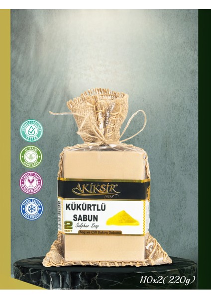 Kükürtlü Sabun 110 gr x 2 Adet fiyatları