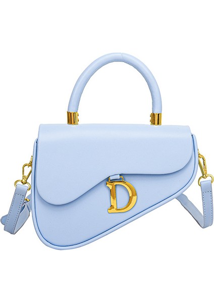 El Tipi Yarım Daire Dokulu Tek Omuzlu Çapraz Askılı Kutu Çanta (Yurt Dışından)