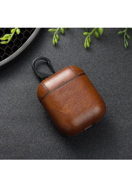 Apple Airrpods 1. Nesil Ve 2. Nesil Uyumlu Deri Kulaklık Kılıf
