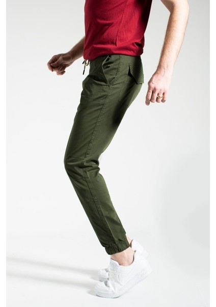 Cedy Denım Erkek Lastikli Mevsimlik Gabardin Jogger Bağcıklı Pantolon C314 modelleri