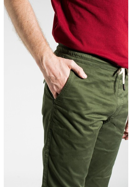 Cedy Denım Erkek Lastikli Mevsimlik Gabardin Jogger Bağcıklı Pantolon C314 indirimleri