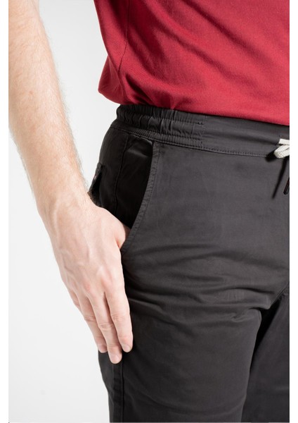 Cedy Denım Erkek Lastikli Mevsimlik Gabardin Jogger Bağcıklı Pantolon C314