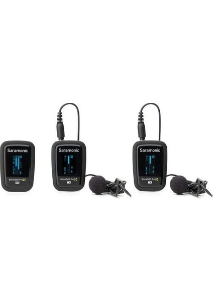 BLINK500 Prox B2 Kablosuz İkili Yaka ve El Mikrofon