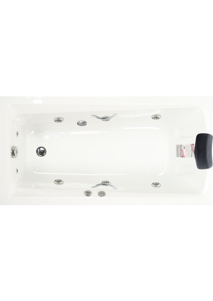 Pine Bay Jakuzi 140x70, H55 Bonus Hidromasaj Sistemli Küvet (Gövde + Metal Ayak + 4 yön panel)