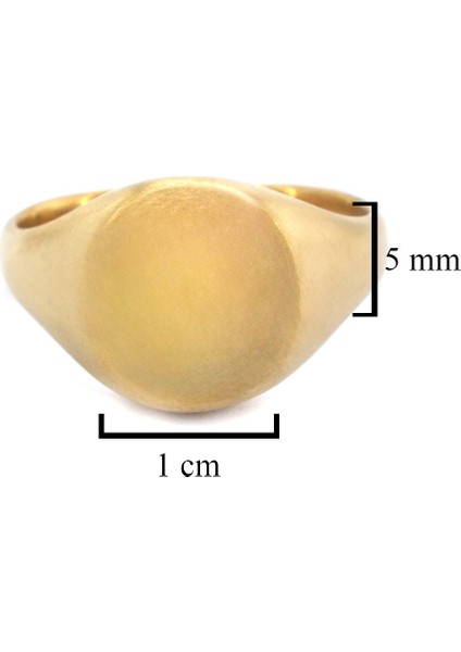 Altın Kaplama Düz Desensiz Unisex Yüzük YZK-437 fırsatları