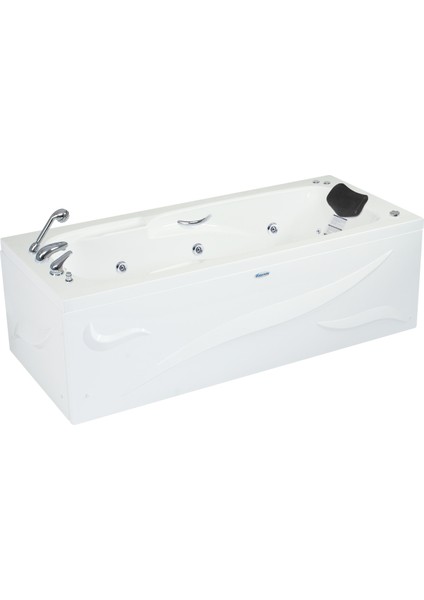 Topeka Jakuzi 175x75 h:55 Rest Hidromasaj Sistemli Küvet (Gövde + Metal ayak + Ön-Yan panel)