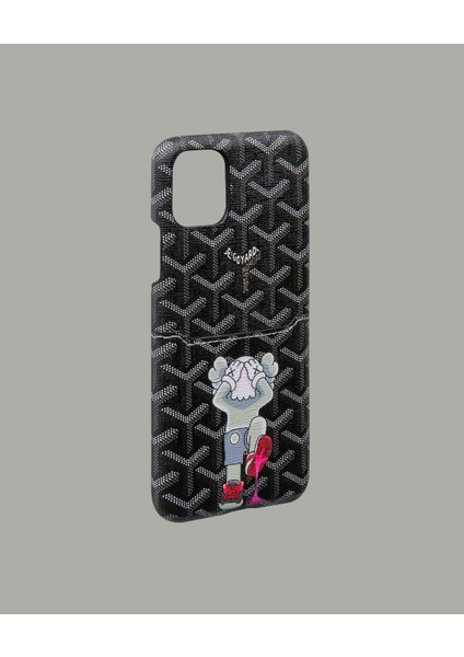 Siyah Kartlıklı Telefon Kılıfı - DK125 - iPhone 14 Promax modelleri
