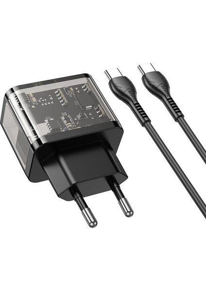 N34 PD20W Usb+Type-C + Type-C Kablo Hızlı Şarj Adaptör Seti