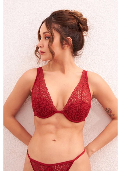 Strappy Lace Sütyen String Takım 4807 modelleri
