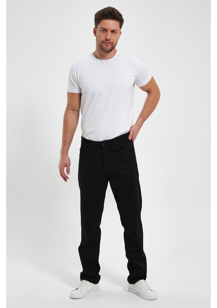 TheSeason Erkek Siyah Gabardin Relaxed Esnek Keten Baggy Pantolon fiyatları