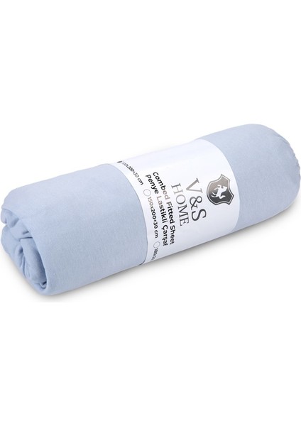 Çarşaf V&s Penye 100*200 Tek Kişilik (Mdl) Mavi