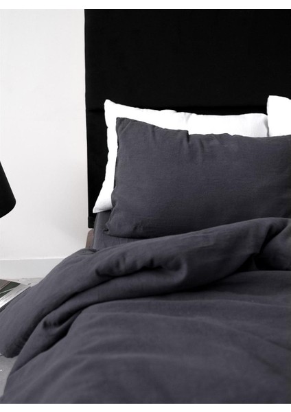 Vs Müslin Çift Kişilik Lastikli Çarşaf 160 200 Antrasit fiyatları