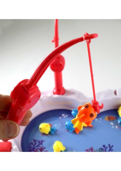 Müzikli, Havuzlu Balık Yakalama Oyunu, 8 Balık ve 2 Oltalı - Big Catch Fishing Game,somon fırsatları