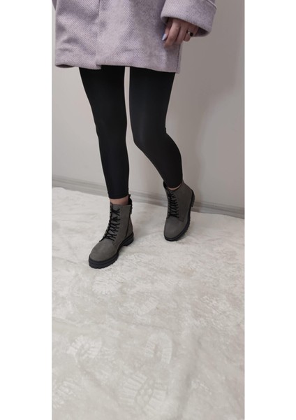 Gerçekk Nubuk Deri Postal Bot - Gri - 38 - ST00694-GRİ-38 fiyatları