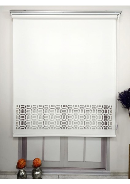 Lazer Stor Perde Mat Kalın Kumaşlı Beyaz Renk LZR310 fiyatları