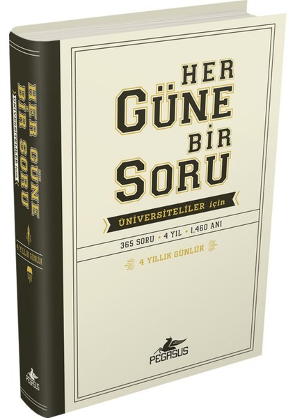 Her Güne Bir Soru Üniversiteliler İçin 4 Yıllık Günlük - Ciltli -Potter Style