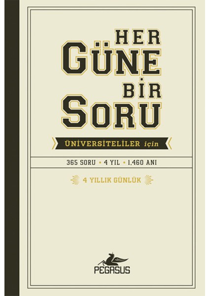 Her Güne Bir Soru Üniversiteliler İçin 4 Yıllık Günlük - Ciltli -Potter Style