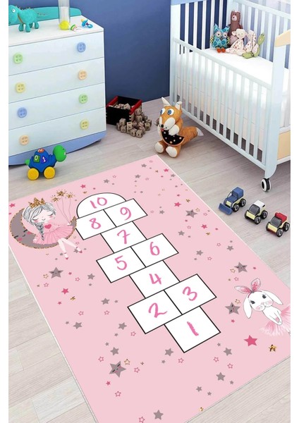 Cino 88 Pembe Seksek Kız Çocuk Odası Oyun Halısı fiyatları