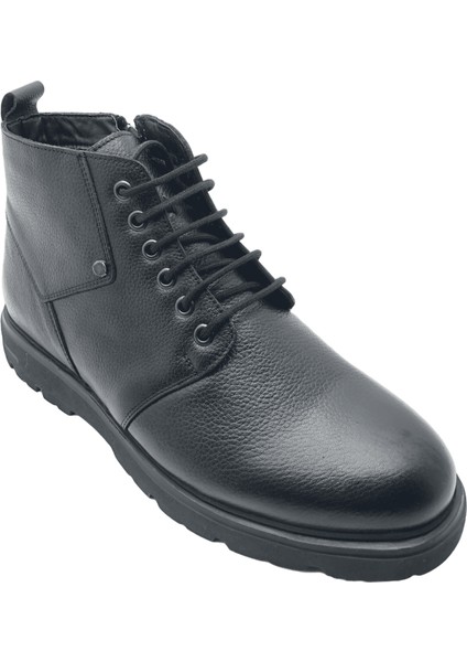 - 77190 - Gerçek Deri Erkek Bot - Siyah - 43