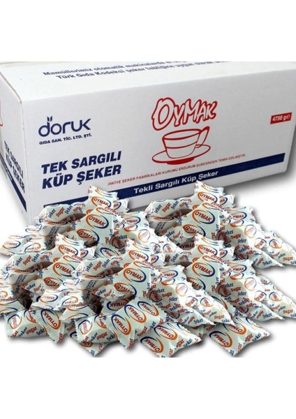 Tekli Sargılı Küp Şeker 5 kg ( Net 4750 G )