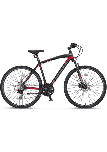 2861 Magnetıc HDM500 Erkek Şehir Bisikleti 510H Hd 28 Jant 21 Vites Siyah Kırmızı
