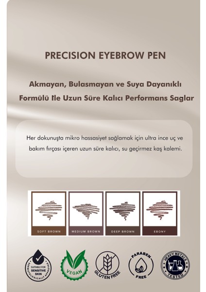 Precısıon Kaş Kalemi 4 ml Deep Brown