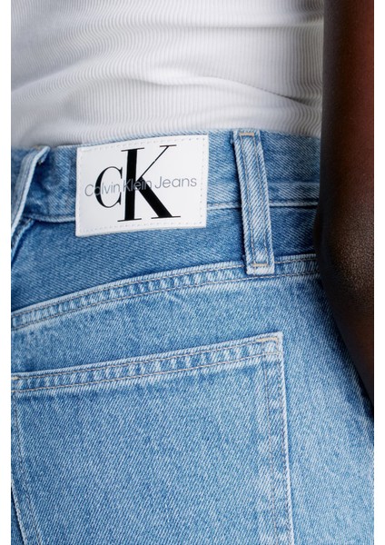 Pamuklu Yüksek Bel Mom Fit Jeans J20J2221531AA Kadın Kot Pantolon J20J222153 1AA