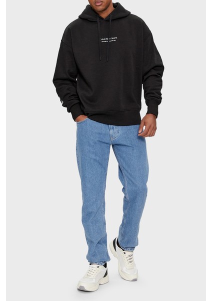 Sırt Baskılı Kapüşonlu Pamuklu Regular Fit Sweat J30J324629Beh Erkek Sweat J30J324629 Beh fiyatları