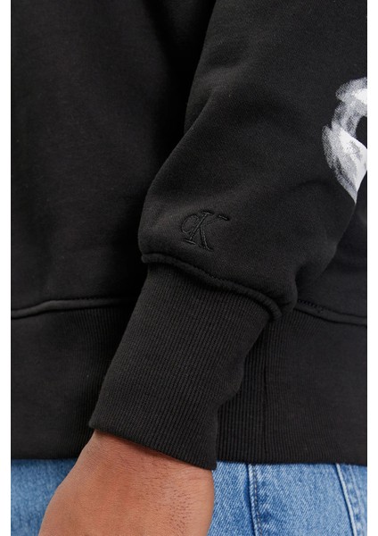 Sırt Baskılı Kapüşonlu Pamuklu Regular Fit Sweat J30J324629Beh Erkek Sweat J30J324629 Beh indirimleri