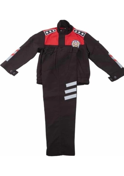 Unisex Çocuk Siyah Yunus Polis Kıyafeti