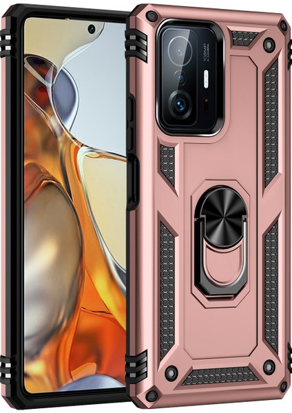 Xiaomi Mi 11T Pro Halka Tutuculu Darbeye Dayanıklı Telefon Kılıfı (Yurt Dışından)