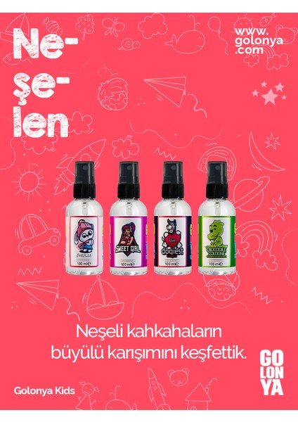 Kids 4'lü Sprey Kolonya - 100 ml