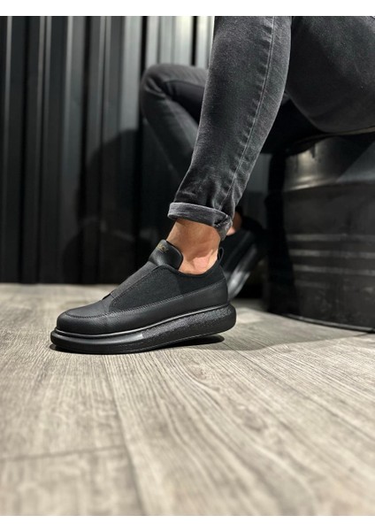 Sneakers Ayakkabı 911 Siyah (Siyah Taban)