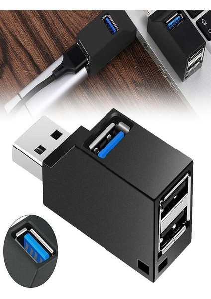 USB Hub 3 Port 2.0 3.0 Çoklayıcı Switch Adaptör Çoğaltıcı - Yüksek Hızlı Veri Aktarımı fırsatları