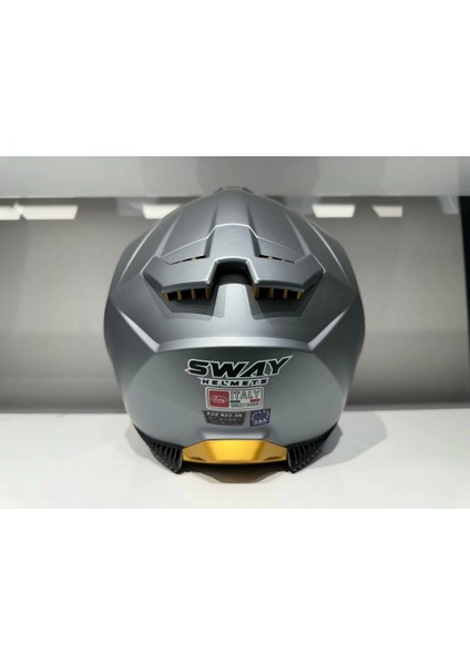 Kask Sway SW-865 Mat Gri Güneş Gözlüklü fırsatları