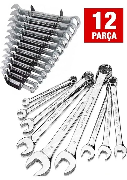 58 Parça 46 Mini Lokma Takımı Otomatik Cırcırlı 1/4" 12 Parça Kombine Açık Ağız-Yıldız Anahtar Takım