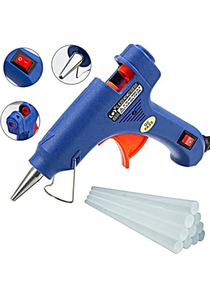 100WATT Sıcak Silikon Tabancası + 10 Adet Çubuk Slikon