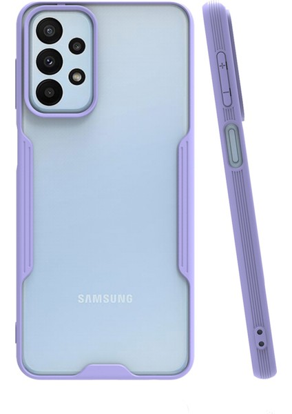 Samsung Galaxy A23 4g Kılıf Platin Silikon - Lila