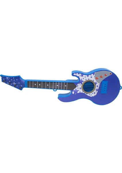 Oyuncak Rock Gitar Metal Telli 45 cm Mavi