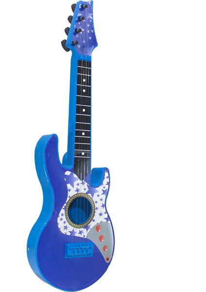 Oyuncak Rock Gitar Metal Telli 45 cm Mavi