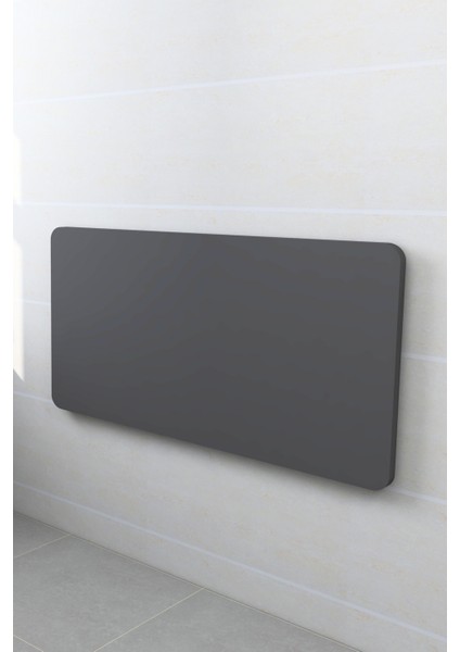 60X90 cm 4 Köşesi Oval Duvara Monte Kırma Katlanır Masa
