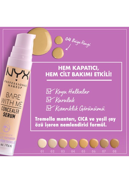 Bare With Me Kapatıcı Serum 04 Beige Concealer