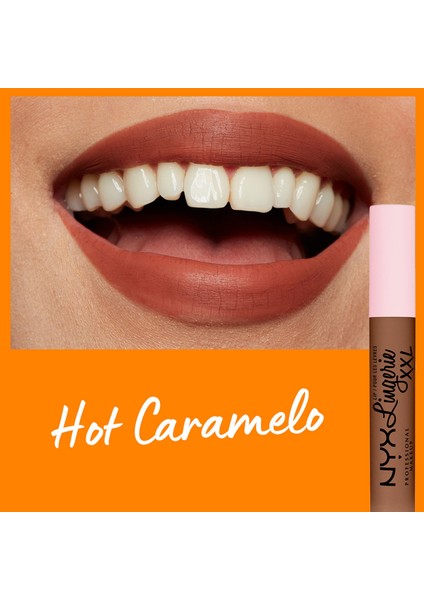 LIP LINGERIE XXL MATTE LIQUID LIPSTICK - HOT CARAMELO