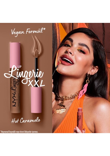 LIP LINGERIE XXL MATTE LIQUID LIPSTICK - HOT CARAMELO