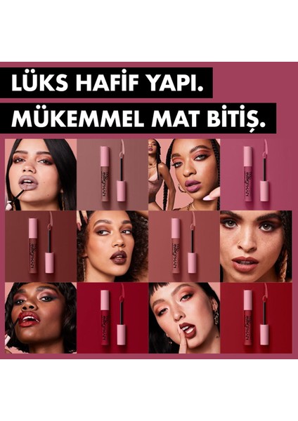 NYX Professional Makeup LIP LINGERIE XXL MATTE LIQUID LIPSTICK - FLAUNT IT