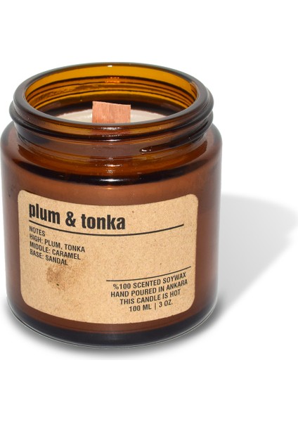 : Kokulu Soya Mum : 200 gr : Plum & Tonka